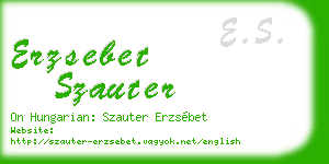 erzsebet szauter business card